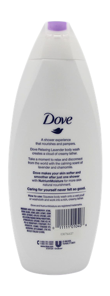 dove body wash lavender