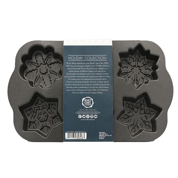 Nordic Ware Frozen Snowflake Cakelet Pan 