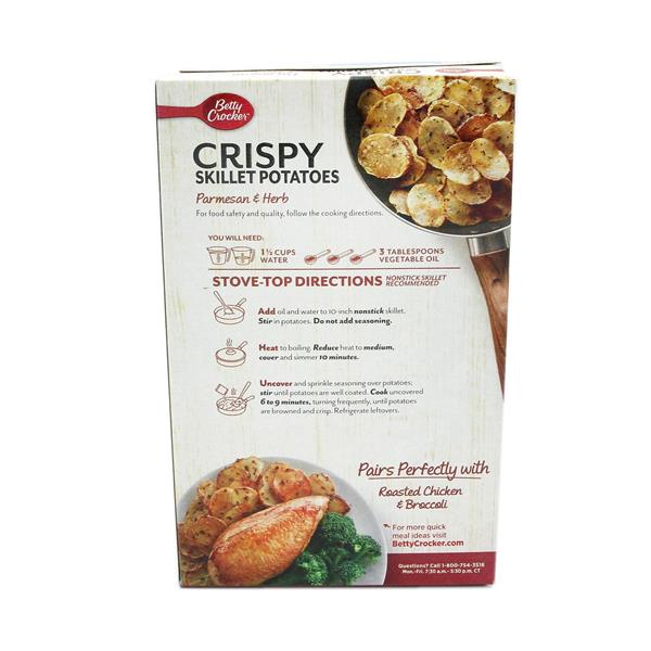 Betty Crocker Crispy Skillet Potatoes Parmesan And Herb Hy Vee Aisles Online Grocery Shopping 4358