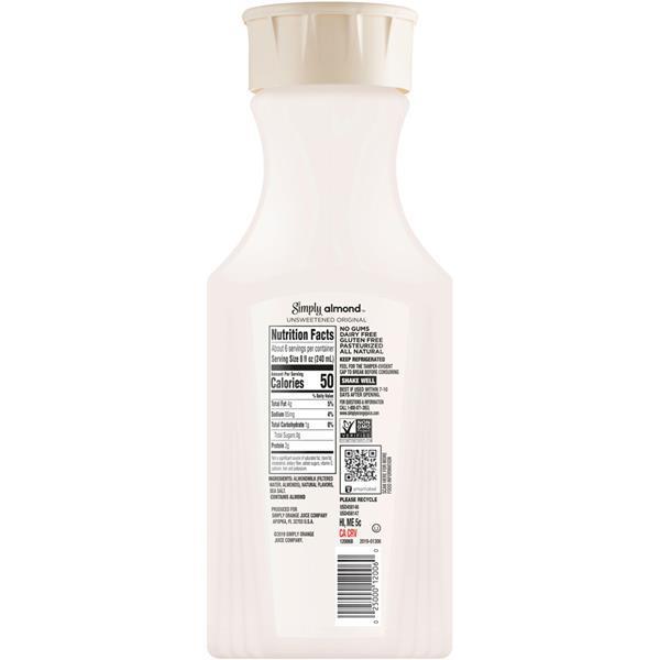 Simply Nature Almond Milk Ingredients at William Langley blog