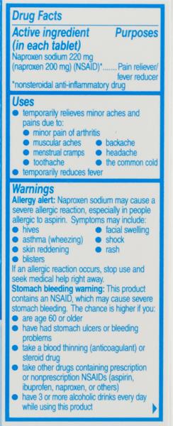 Aleve All Day Strong 220 mg Pain Reliever/Fever Reducer Tablets 24 ea ...