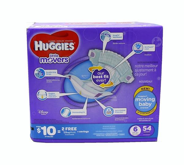 huggies diapers little movers size 6