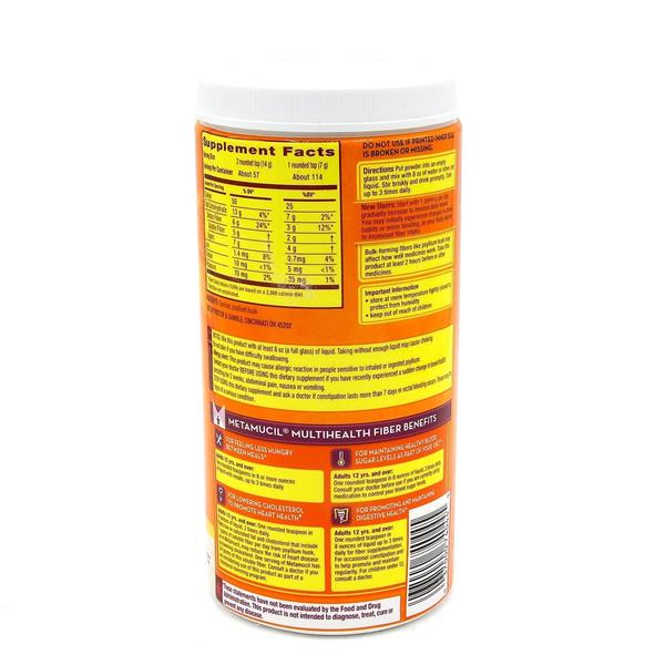 Metamucil Original Coarse Sugar Powder 114 Doses | Hy-Vee Aisles Online ...