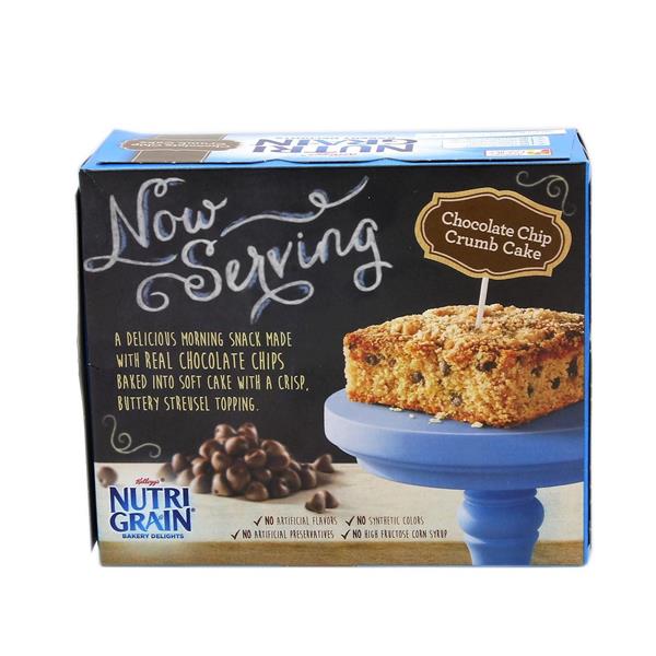 Kellogg's Nutri Grain Bakery Delights Chocolate Chip Crumb Cake 5Pk