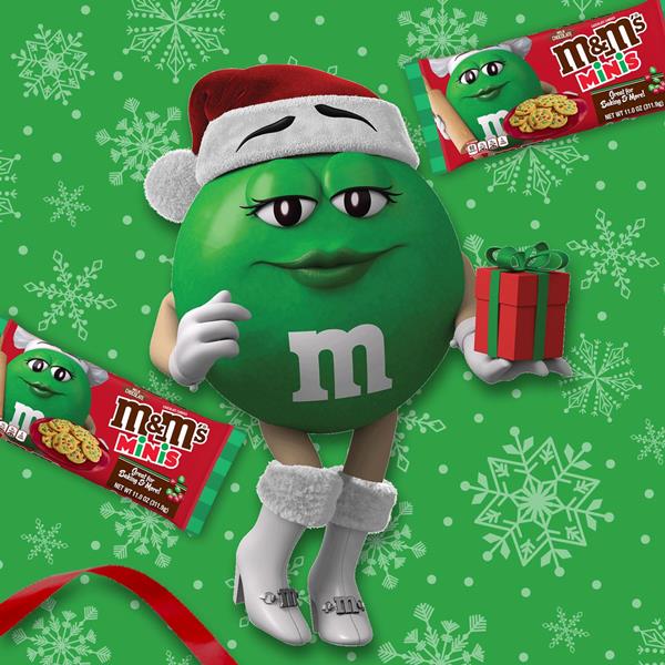 M&M'S Holiday Milk Chocolate Christmas Candy Minis Size Baking Bits Bag, 11  oz - Food 4 Less