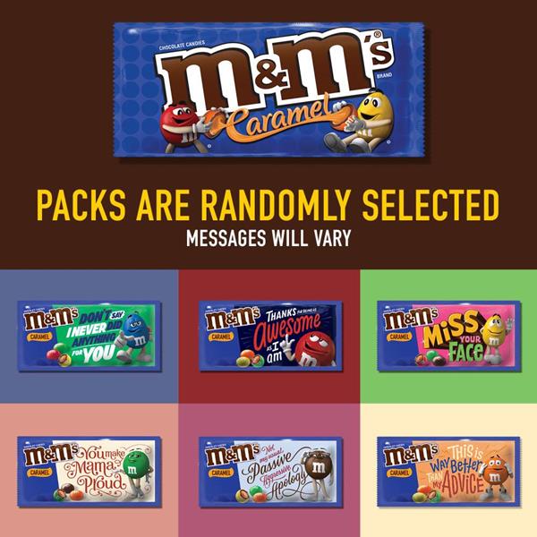 M&M'S Caramel Chocolate Candy Singles Size Candy Pouch HyVee Aisles