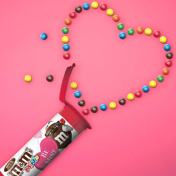 M&M's M&M'S Minis Valentines Day Milk Chocolate Candy Tube, 1.08 oz