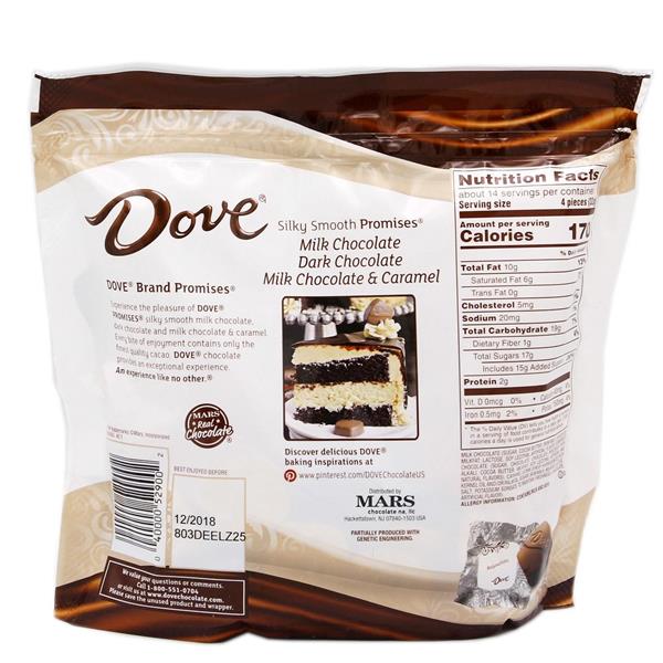 Dove Milk Chocolate, Dark Chocolate Milk Chocolate & Caramel Promises