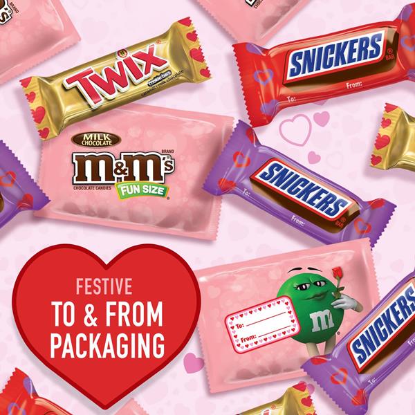 Mars Mixed Fun Size Valentine Exchange Lay Down Bag, 27 ct - Foods Co.