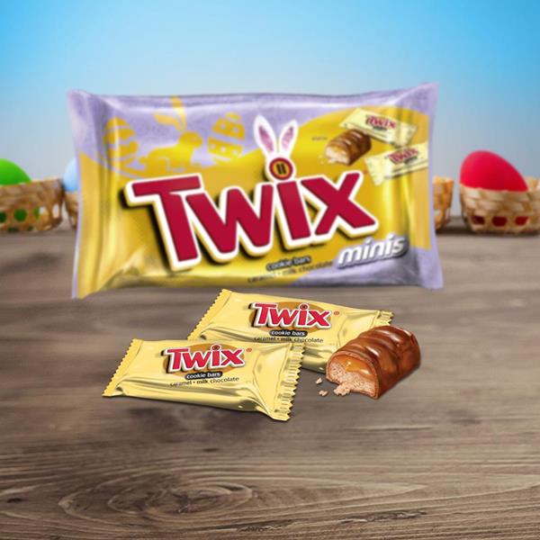 TWIX Easter Caramel Minis Size Chocolate Cookie Bar Candy HyVee