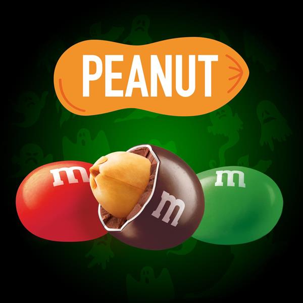 M&M'S Peanut Milk Chocolate Glow In The Dark Fun Size Halloween Candy Trick  or Treat Packs, 15 oz - Harris Teeter