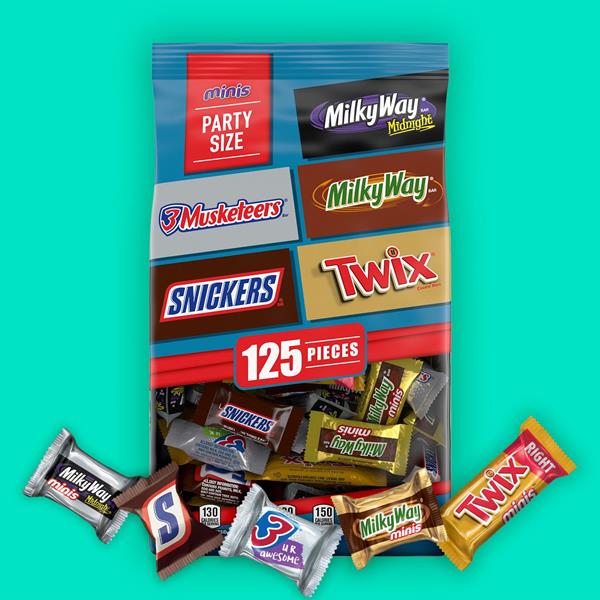 SNICKERS, TWIX, 3 MUSKETEERS & MILKY WAY Individually Wrapped Variety –  JerkyPro