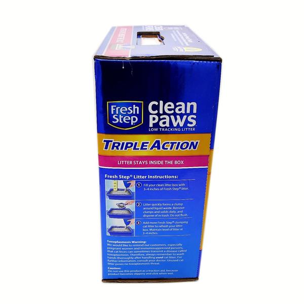 Fresh Step Clean Paws Triple Action Scented Litter, Clumping Cat Litter,  22.5 lbs 