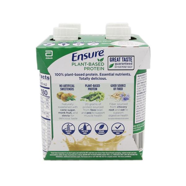 Ensure PlantBased Vanilla Protein Nutrition Shake 4ct