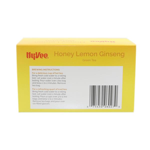 Hy-Vee Honey Lemon Ginseng Green Tea Bags | Hy-Vee Aisles Online
