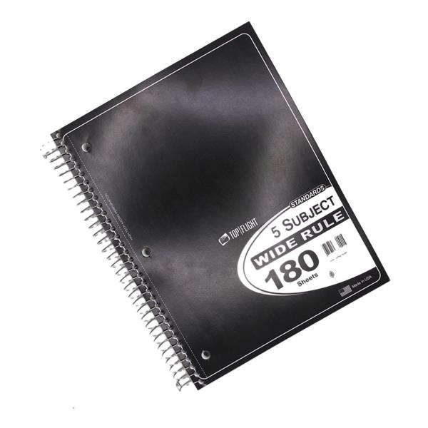 Top Flight 5 Subject Wide Rule Notebook | Hy-Vee Aisles Online Grocery ...