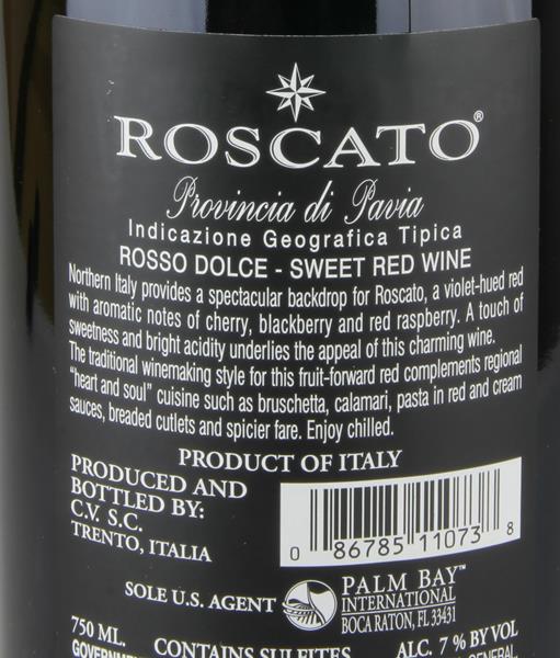Roscato Sweet Red, Italia - 750 ml
