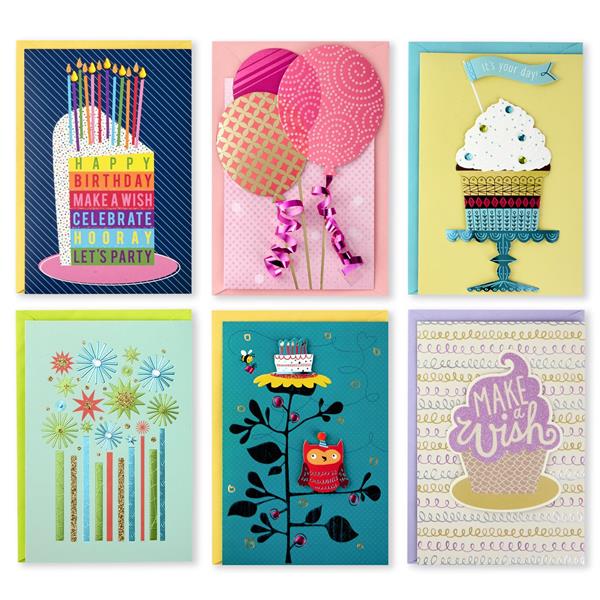 Hallmark Handmade All Occasion Boxed Greeting Card Assortment, Pink ...