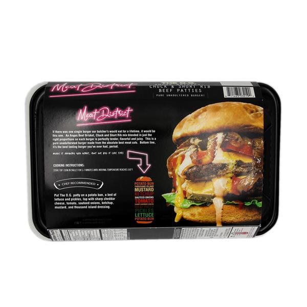 Meat District The O.G Angus Brisket, Chuck & Short Rib Beef Patties 4