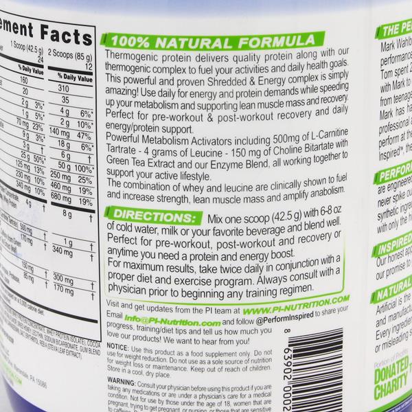 Performance Inspired Ripped Whey Natural Mocha Flavor | Hy-Vee Aisles ...