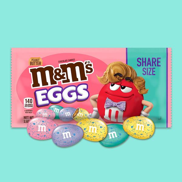 M&M's Peanut Butter Chocolate Easter Speckled Eggs Candy, 2.83