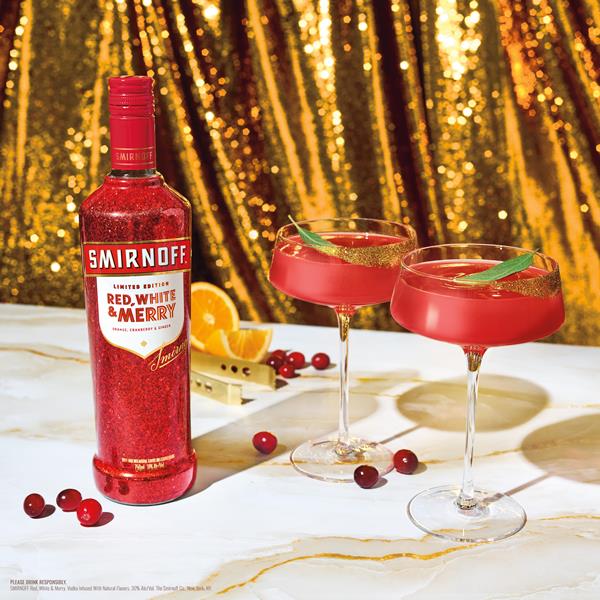Smirnoff Red, White & Merry Orange, Cranberry & Ginger Holiday