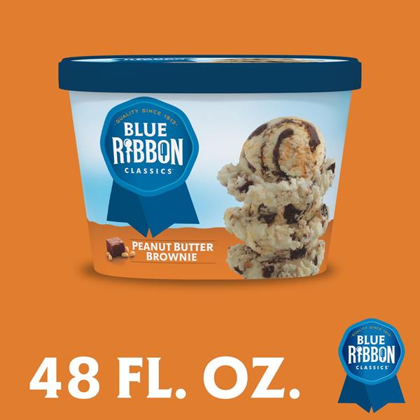 Blue Ribbon Classics Peanut Butter Brownie Frozen Dessert, 48 fl