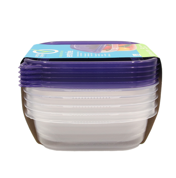 Simply Done 3-1/8 Cup Snap & Store Entree Containers & Lids 5Ct