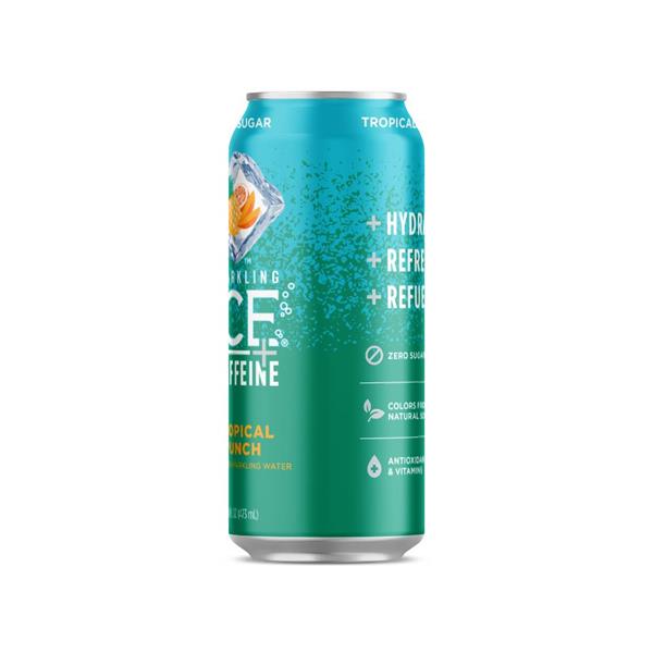 Sparkling Ice +Caffeine, Tropical Punch Flavored Sparkling