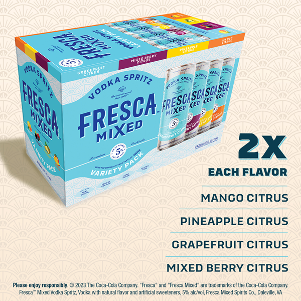 Fresca Mixed Vodka Spritz Variety Pack Gluten-Free Canned Cocktail