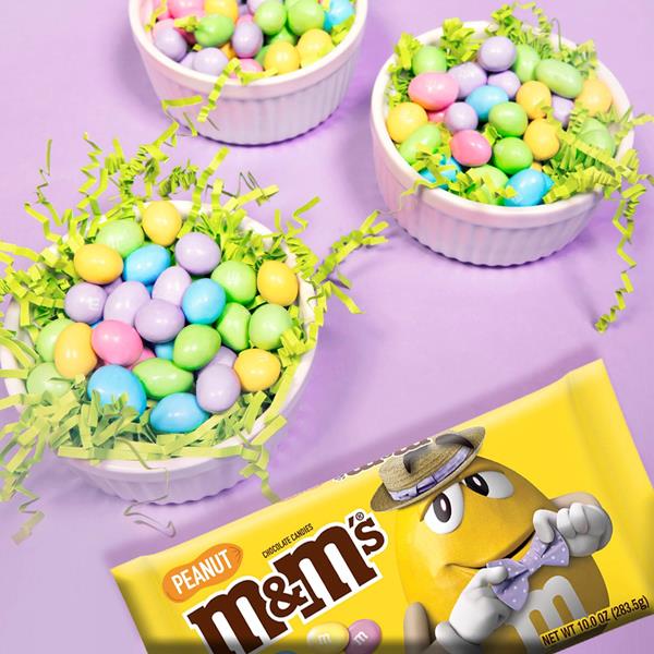 M&M's Peanut Chocolate Easter Candy Gift Box, 3.1 Oz.
