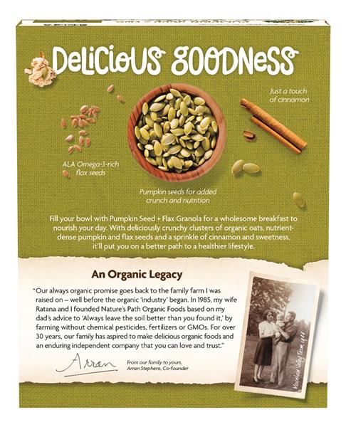 Nature's Path Organic Pumpkin Seed Plus Flax Granola 11oz Box | Hy