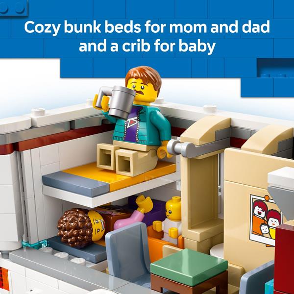 LEGO City Holiday Adventure Camper Van Building Toy Set 60454, 385