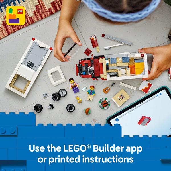 LEGO City Holiday Adventure Camper Van Building Toy Set 60454, 385